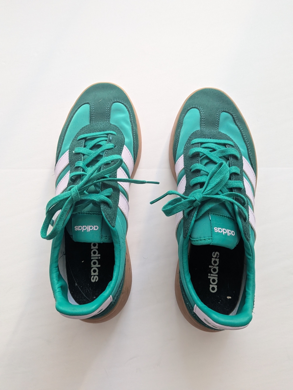 Adidas Barreda Decode Women’s 8.5 Green Suede Gum Sole - Picture 9 of 10
